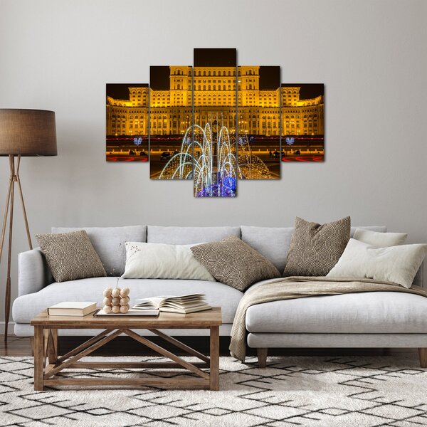 Slika - Palača parlamenta, Bukarešta Romunija (150x105 cm)