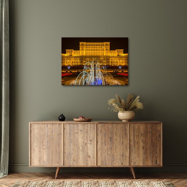Slika - Palača parlamenta, Bukarešta Romunija (70x50 cm)