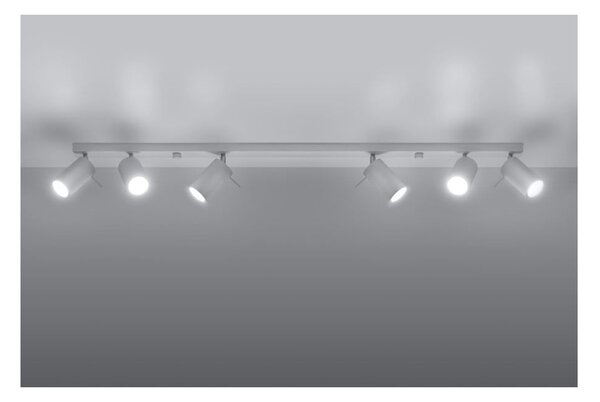 Bijela stropna lampa Sollux Etna 6L