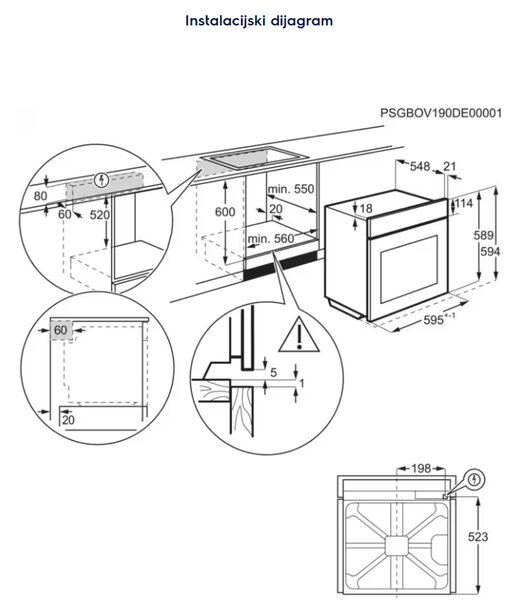 PEĆNICA ELECTROLUX LOC 9P3XZ
