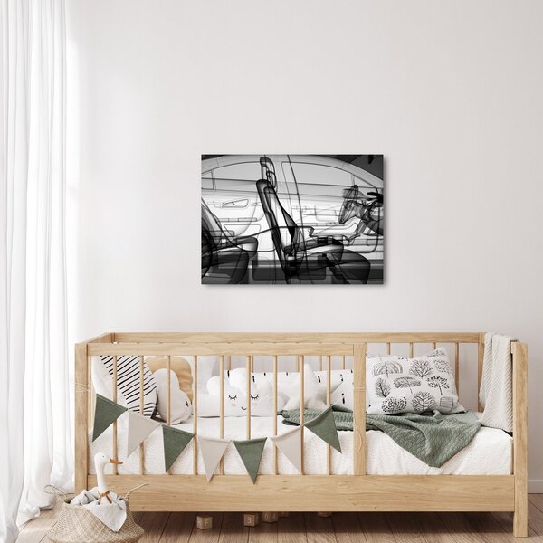 Slika - 3D model avtomobila (70x50 cm)