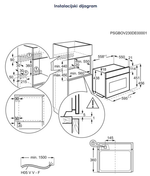 PEĆNICA ELECTROLUX S MIKROVALOVIMA EVM 8E09X
