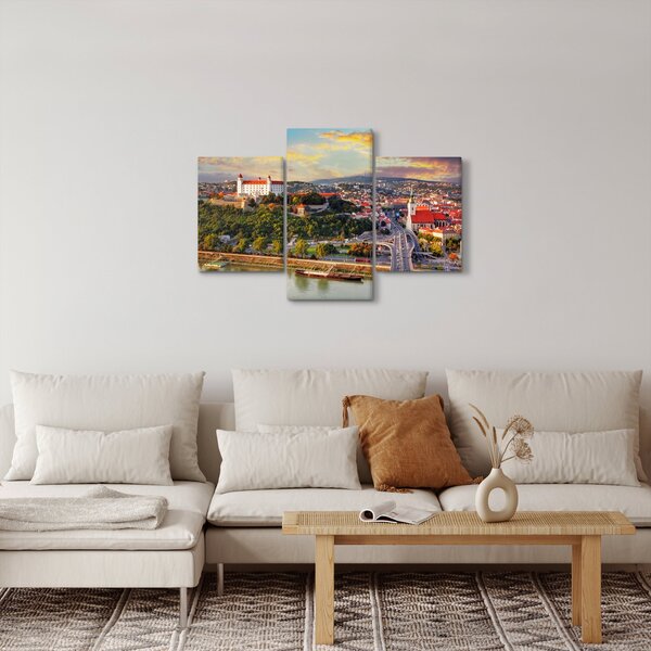 Slika - Panorama Bratislave, Slovaška (90x60 cm)