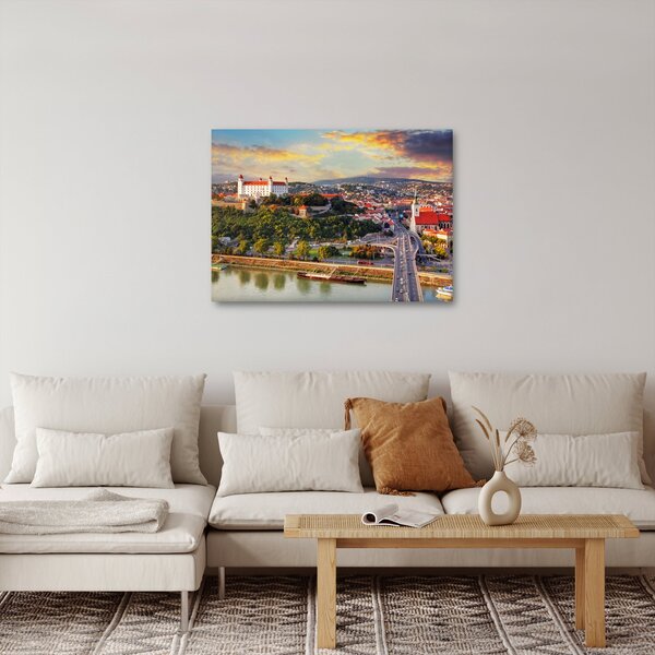 Slika - Panorama Bratislave, Slovaška (70x50 cm)