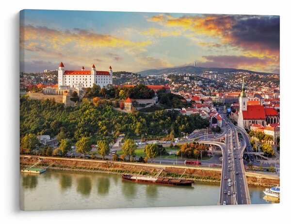 Slika - Panorama Bratislave, Slovaška (70x50 cm)
