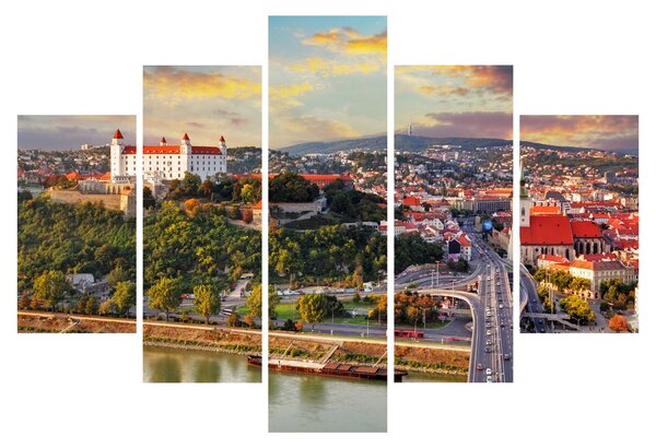 Slika - Panorama Bratislave, Slovaška (150x105 cm)