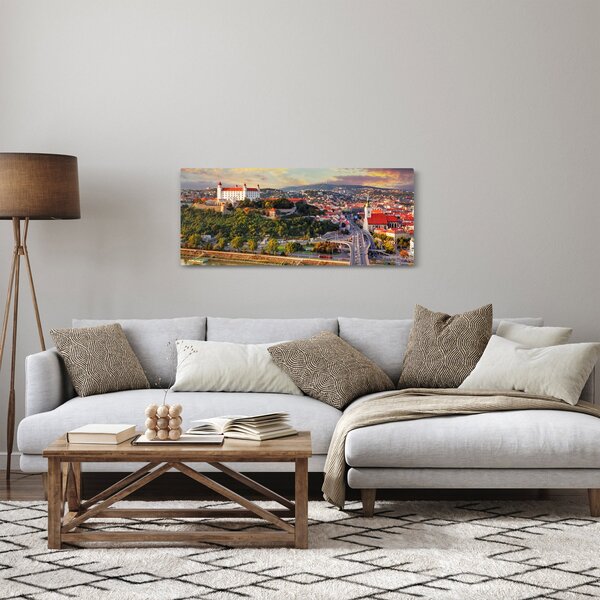 Slika - Panorama Bratislave, Slovaška (120x50 cm)