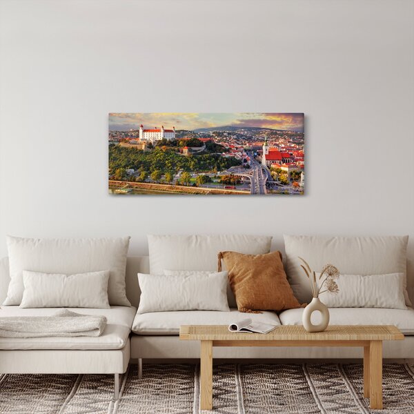 Slika - Panorama Bratislave, Slovaška (120x50 cm)