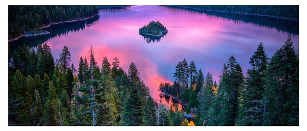 Slika - jezero Tahoe, Sierra Nevada, Kalifornija, ZDA (120x50 cm)