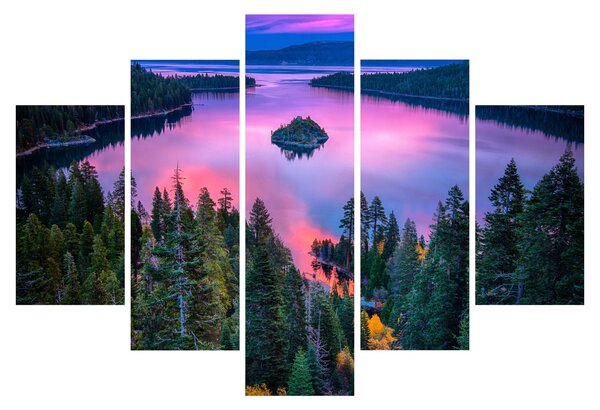 Slika - jezero Tahoe, Sierra Nevada, Kalifornija, ZDA (150x105 cm)