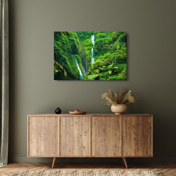 Slika - Slapovi Madakaripura, Vzhodna Java, Indonezija (90x60 cm)
