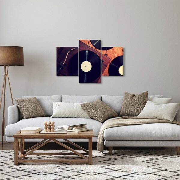 Slika gramofonskih plošč (90x60 cm)