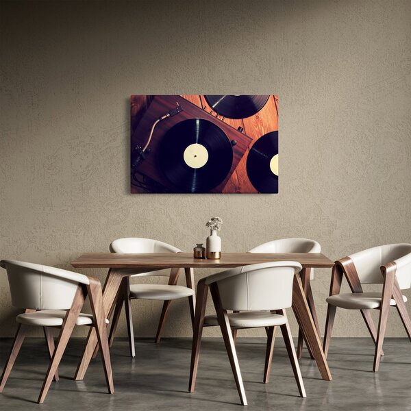 Slika gramofonskih plošč (90x60 cm)