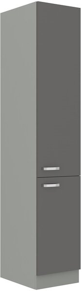 Zondo.hr Gornji kuhinjski ormarić Gonir 40 DK-210 2F (korpus: siva + front: sivi sjaj). 1134471