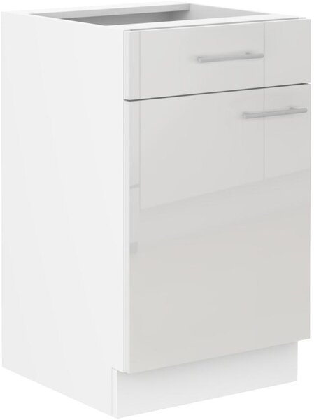 Zondo.hr Donji kuhinjski ormarić Lavera 50 D 1F 1S BB (korpus: bijela + front: bijeli sjaj). 1134514