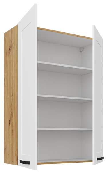 Zondo.hr Gornji kuhinjski ormarić Lucid 80 G-108 2F (korpus: hrast artisan + front: mdf bijela). 1134609