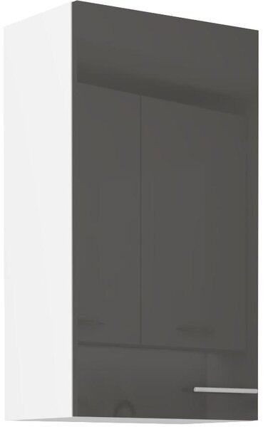 Zondo.hr Gornji kuhinjski ormarić Lavera 50 G-90 1F (korpus: bijela + front: sivi sjaj). 1134588
