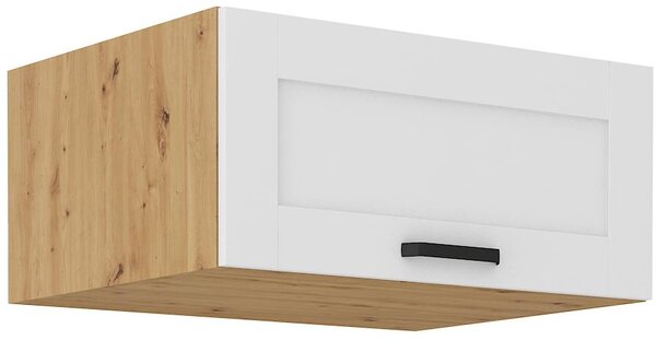 Zondo.hr Gornji kuhinjski ormarić Lucid 80 NAGU-36 1F (korpus: hrast artisan + front: mdf bijela). 1134610