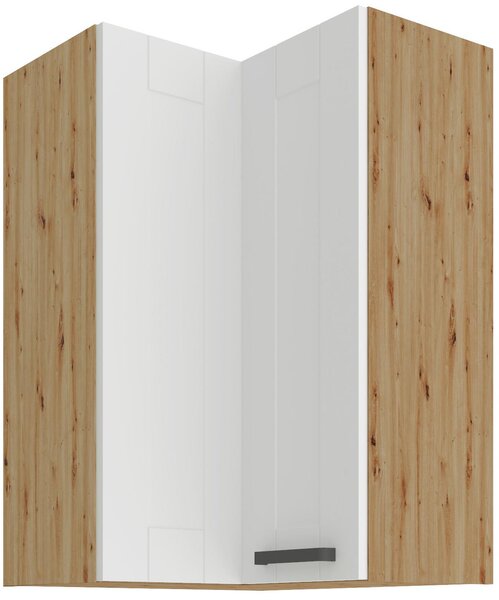 Zondo.hr Gornji kutni kuhinjski ormarić Lucid 60x60 GN-90 2F (90°) (korpus: hrast artisan + front: mdf bijela). 1134617