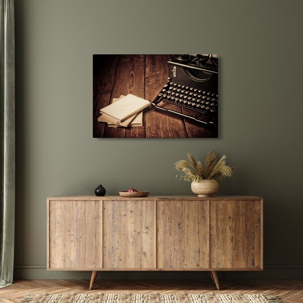Slika pisalnega stroja (90x60 cm)