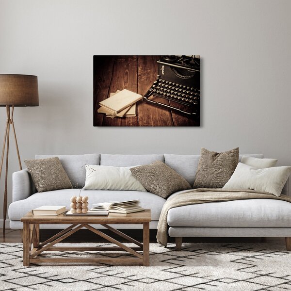 Slika pisalnega stroja (90x60 cm)