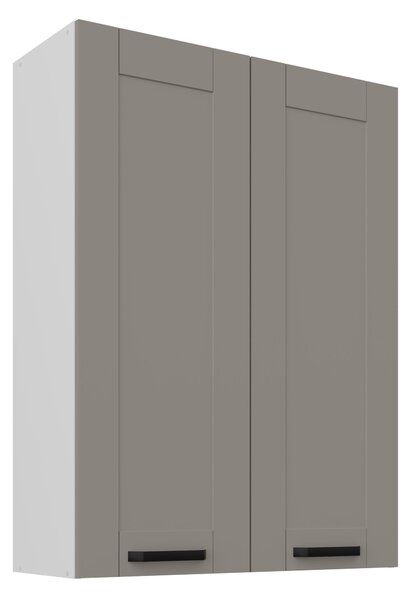 Zondo.hr Gornji kuhinjski ormarić Lucid 80 G-108 2F (korpus: bijela + front: mdf claygrey). 1134666