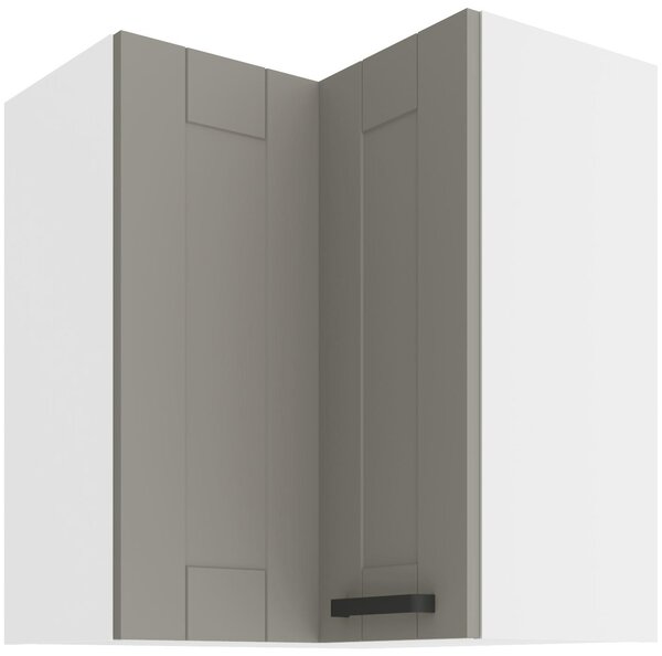 Zondo.hr Gornji kutni kuhinjski ormarić Lucid 60x60 GN-72 2F (90°) (korpus: bijela + front: mdf claygrey). 1134672