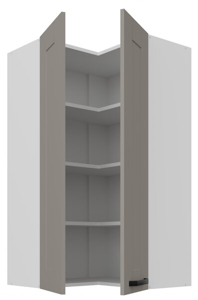 Zondo.hr Gornji kutni kuhinjski ormarić Lucid 60x60 GN-108 2F (90°) (korpus: bijela + front: mdf claygrey). 1134675