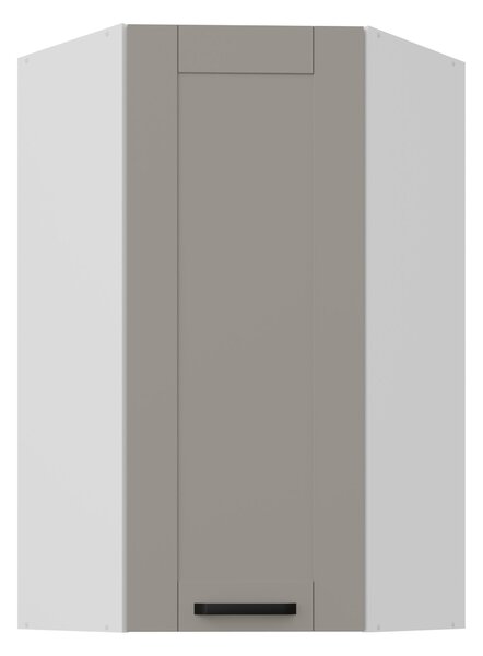 Zondo.hr Gornji kutni kuhinjski ormarić Lucid 60x60 GN-108 1F (45° (korpus: bijela + front: mdf claygrey). 1134673