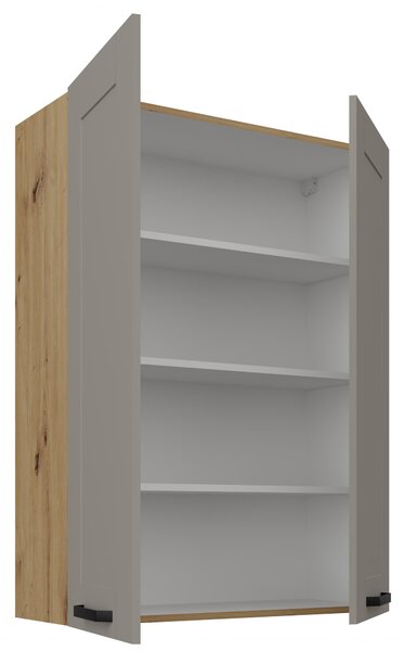 Zondo.hr Gornji kuhinjski ormarić Lucid 80 G-108 2F (korpus: hrast artisan + front: mdf claygrey). 1134694