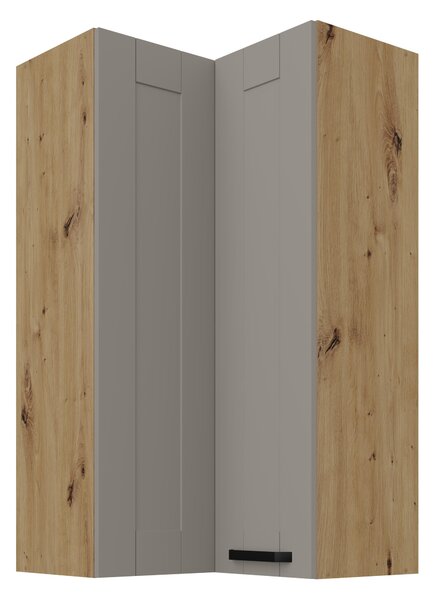 Zondo.hr Gornji kutni kuhinjski ormarić Lucid 60x60 GN-108 2F (90°) (korpus: hrast artisan + front: mdf claygrey). 1134703
