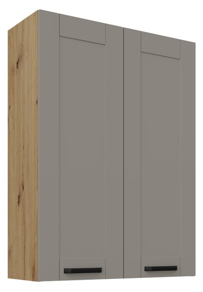 Zondo.hr Gornji kuhinjski ormarić Lucid 80 G-108 2F (korpus: hrast artisan + front: mdf claygrey). 1134694