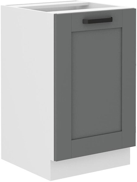 Zondo.hr Donji kuhinjski ormarić Lucid 50 ZL 1F BB (korpus: bijela + front: mdf dustgrey). Akcija -7%. 1134718