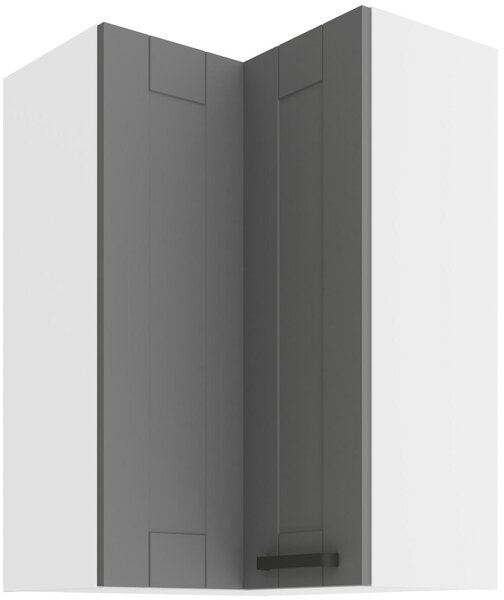 Zondo.hr Gornji kutni kuhinjski ormarić Lucid 60x60 GN-90 2F (90°) (korpus: bijela + front: mdf dustgrey). 1134730