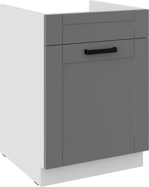 Zondo.hr Donji kuhinjski ormarić Lucid 60 ZL 1S BB (korpus: bijela + front: mdf dustgrey). Akcija -6%. 1134717