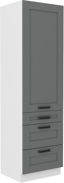 Zondo.hr Kuhinjski ormarić za namirnice Lucid 60 Dkom-210 3S1F (korpus: bijela + front: mdf dustgrey). 1134738