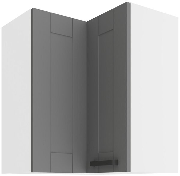 Zondo.hr Gornji kutni kuhinjski ormarić Lucid 60x60 GN-72 2F (90°) (korpus: bijela + front: mdf dustgrey). 1134728