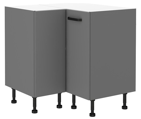 Zondo.hr Donji kutni kuhinjski ormarić Nesia 90x90 DN 2F BB (korpus: antracit + front: antracit). 1134779