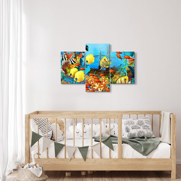 Slika - Barvit koralni greben (90x60 cm)