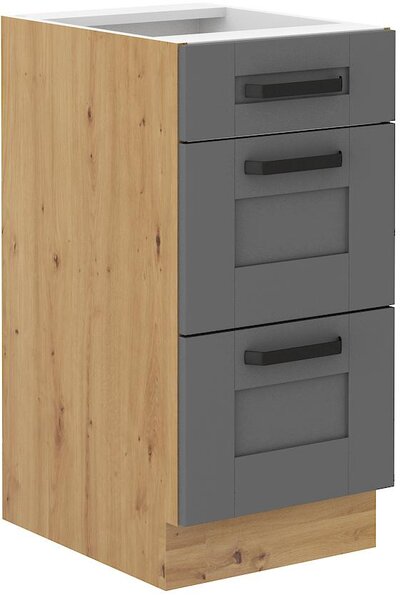 Zondo.hr Gornji kuhinjski ormarić Lucid 40 D 3s BB (korpus: hrast artisan + front: mdf dustgrey). 1134748