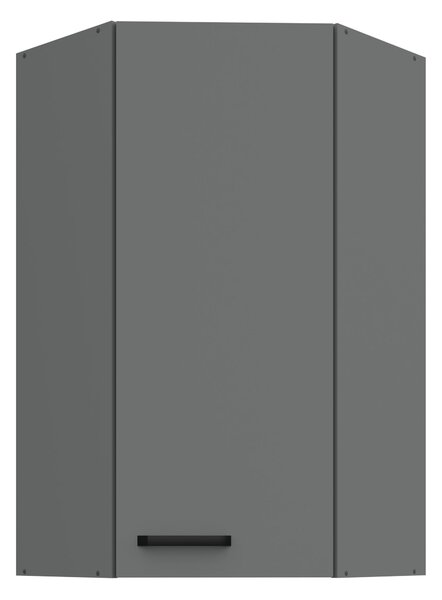 Zondo.hr Gornji kutni kuhinjski ormarić Nesia 60x60 GN-108 1F (45°) (korpus: antracit + front: antracit). 1134784