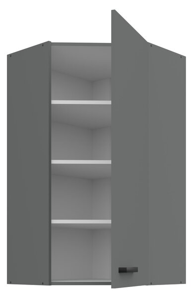Zondo.hr Gornji kutni kuhinjski ormarić Nesia 60x60 GN-108 1F (45°) (korpus: antracit + front: antracit). 1134784
