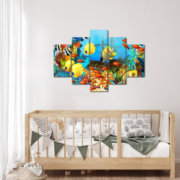 Slika - Barvit koralni greben (150x105 cm)