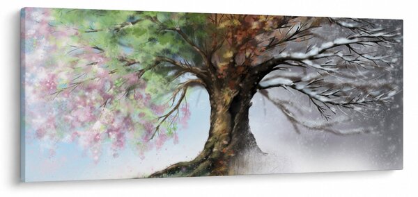 Slika - Drevo štirih letnih časov (120x50 cm)