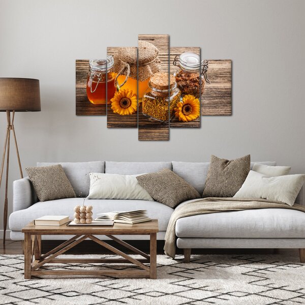 Slika - Tihožitje s kozarci za med (150x105 cm)