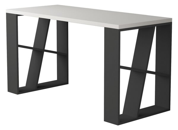 Radni stol, Bijela boja Antracit, Honey - White, Anthracite