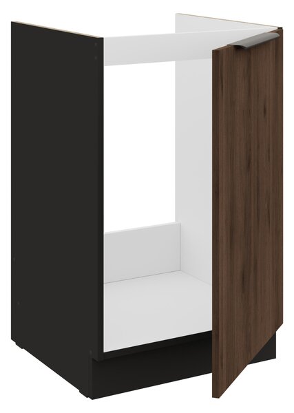 Zondo.hr Donji kuhinjski ormarić Manana 50 ZL 1F BB (korpus: crna mat + front: orah okapi). 1134948