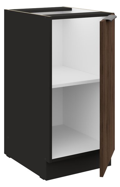 Zondo.hr Gornji kuhinjski ormarić Manana 40 D 1F BB (korpus: crna mat + front: orah okapi). 1134951