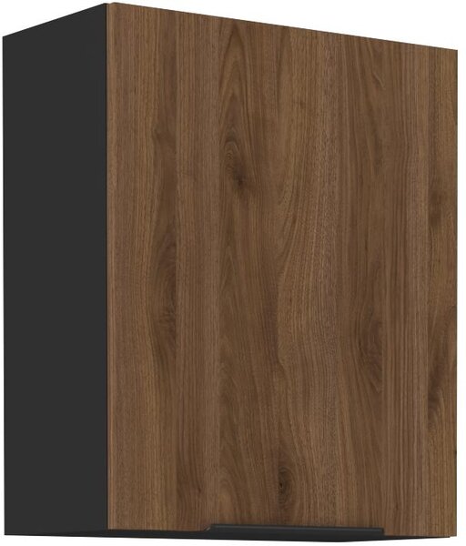Zondo.hr Gornji kuhinjski ormarić Manana 60 G 72 1F (korpus: crna mat + front: orah okapi). 1134966