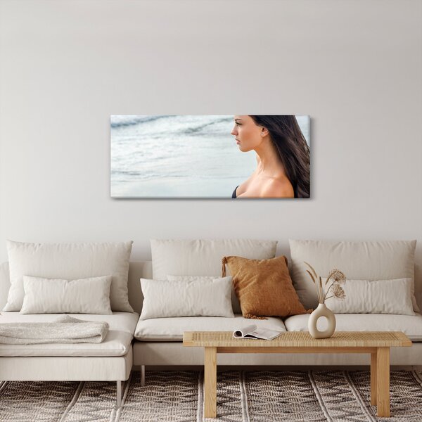 Slika ženske na plaži (120x50 cm)